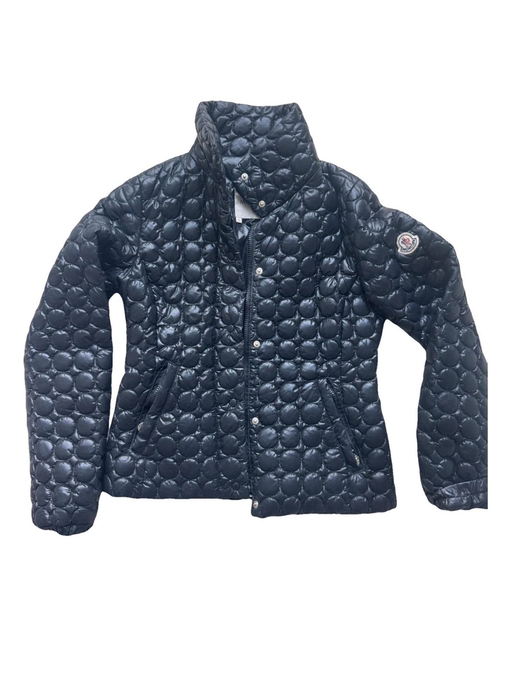 Moncler Navy Circular-Quilt Puffer Jacket